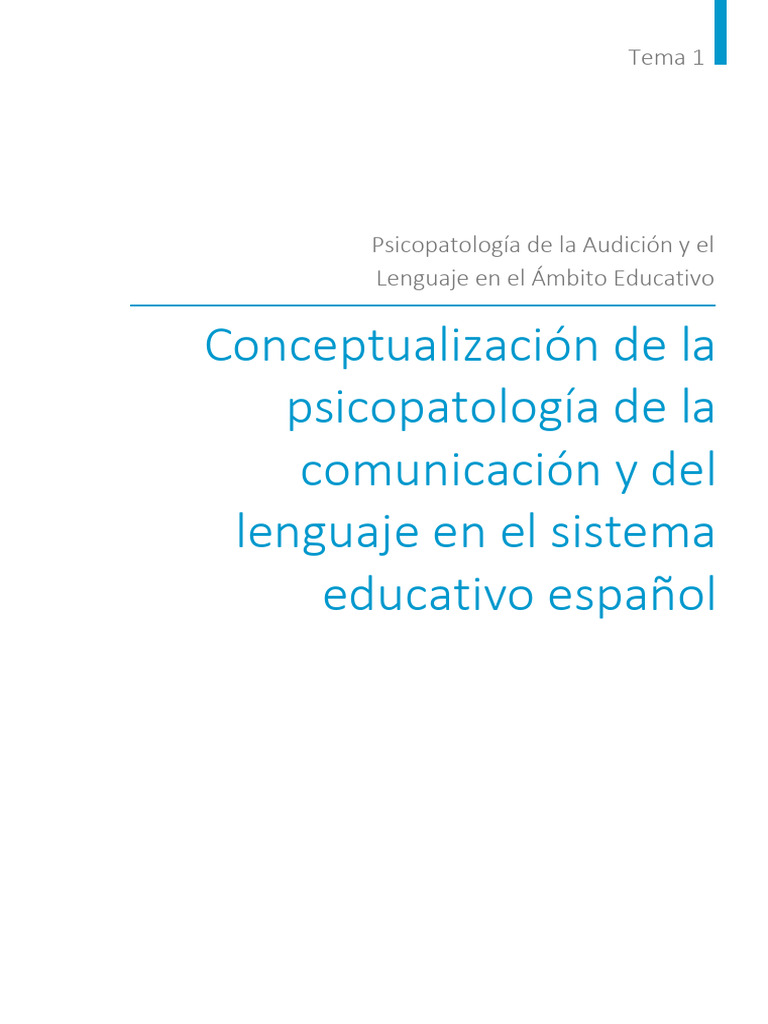 Tema 1 - Conceptualizacion de La Psicopatologia | PDF | Manual ...