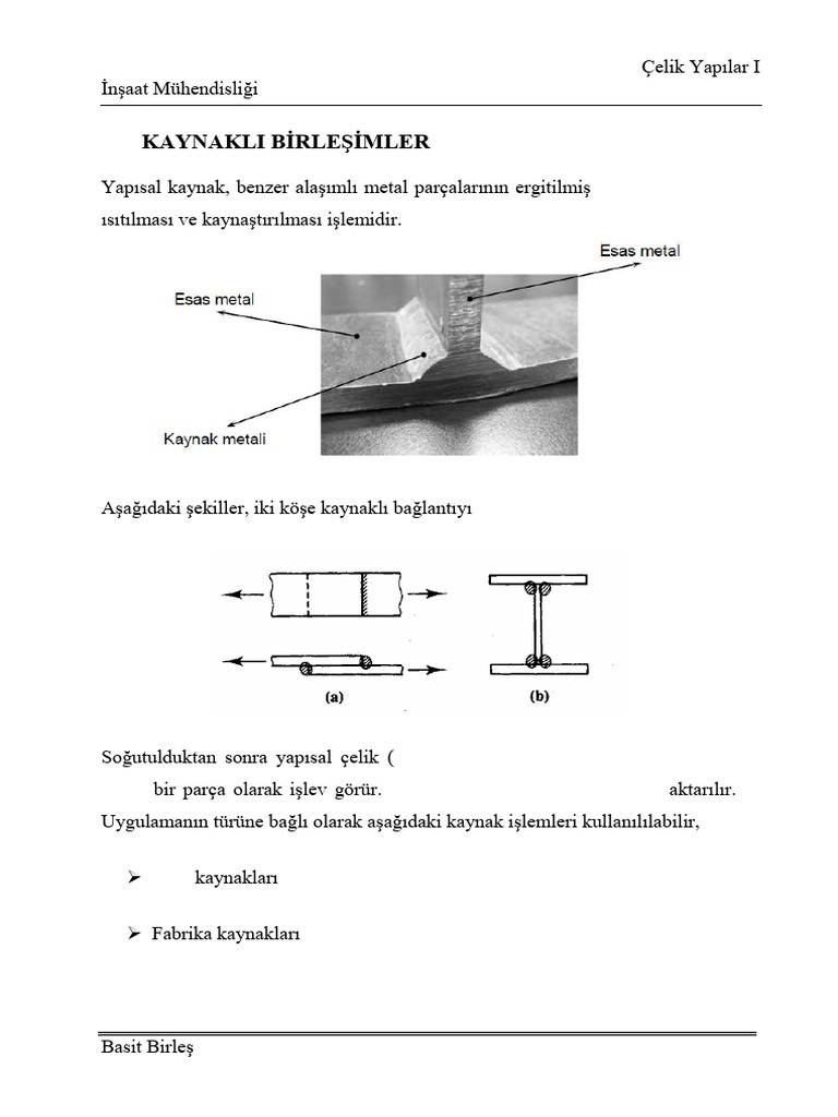 Modül6 BasitBirleşimler_Kaynaklar Polat | PDF