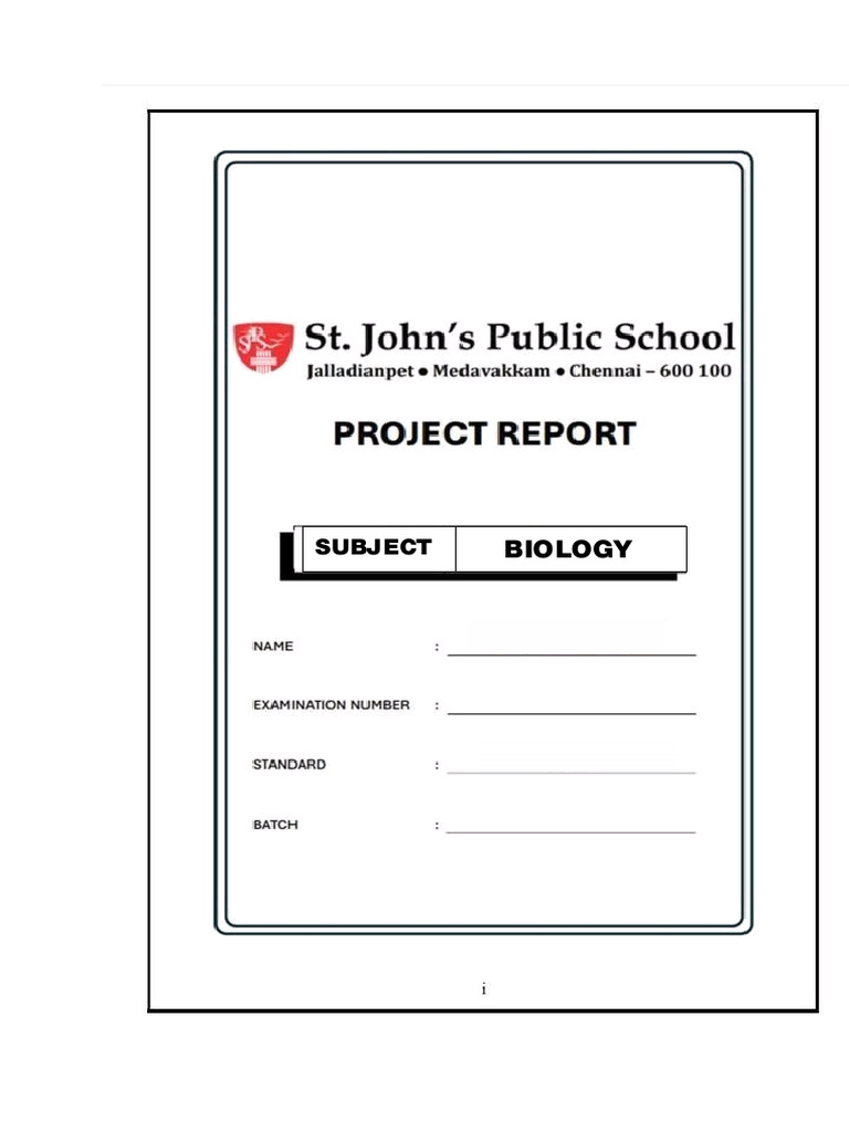 BIO Ip Front Page | PDF