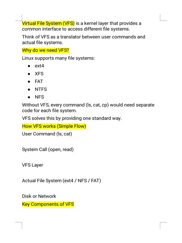Converted Kernal Subsystem | PDF | File System | Network Interface ...