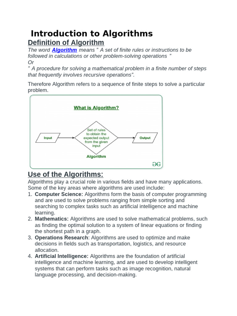 Introduction To Algorithms | PDF | Algorithms | Artificial Intelligence