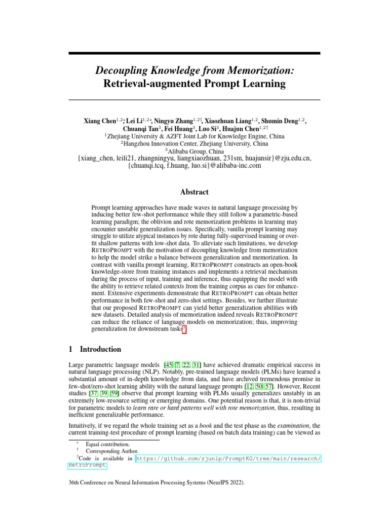 1543 Decoupling Knowledge From Memo | PDF | Machine Learning ...
