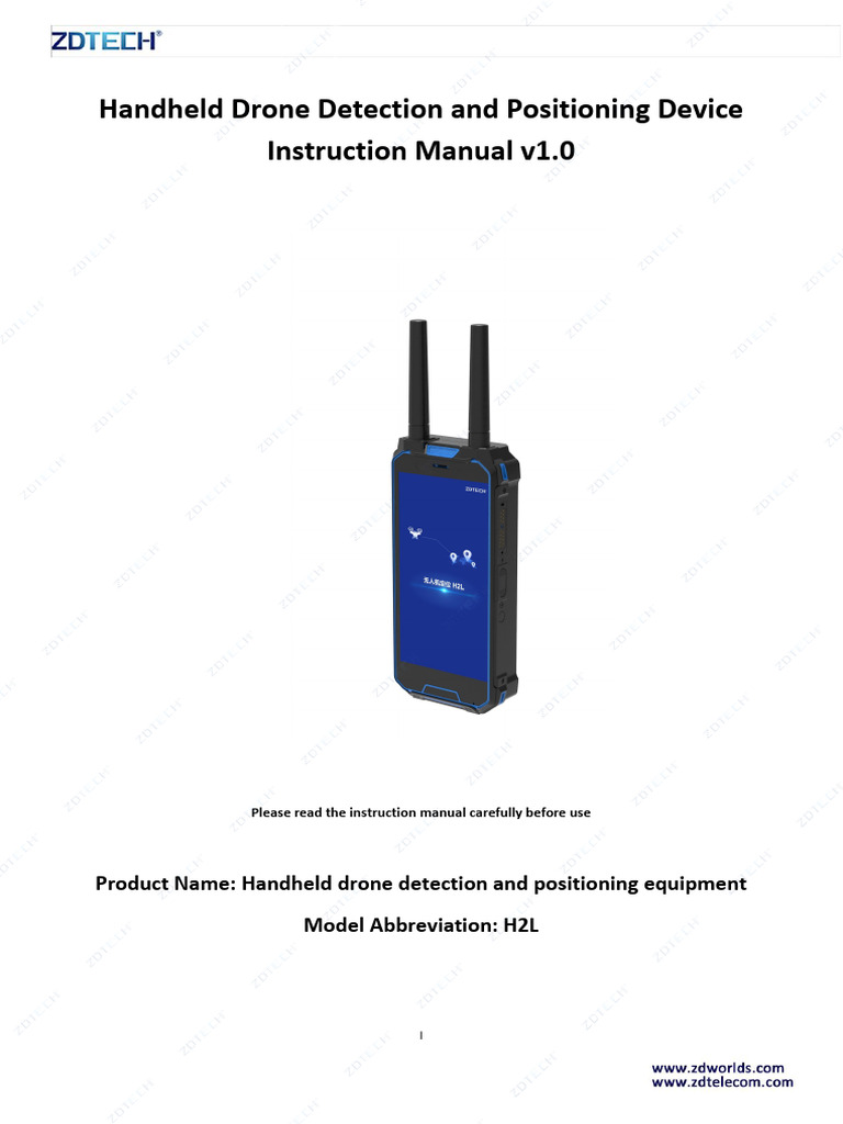 Handheld Drone Detection and Positioning Device Instruction Manual v1 ...