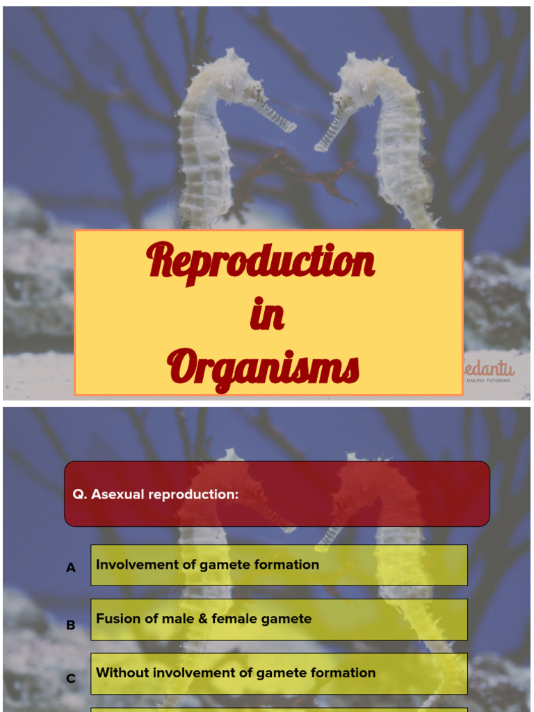 2. Reproduction in Organisms | PDF | Fertilisation | Sexual Reproduction