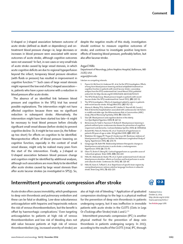 Intermittent-pneumatic-compression-after-stroke_20 | PDF | Stroke ...