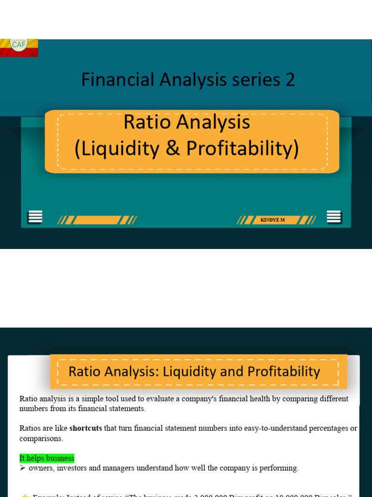 Liquidity and Profitability analysis | PDF | Market Liquidity | Equity ...