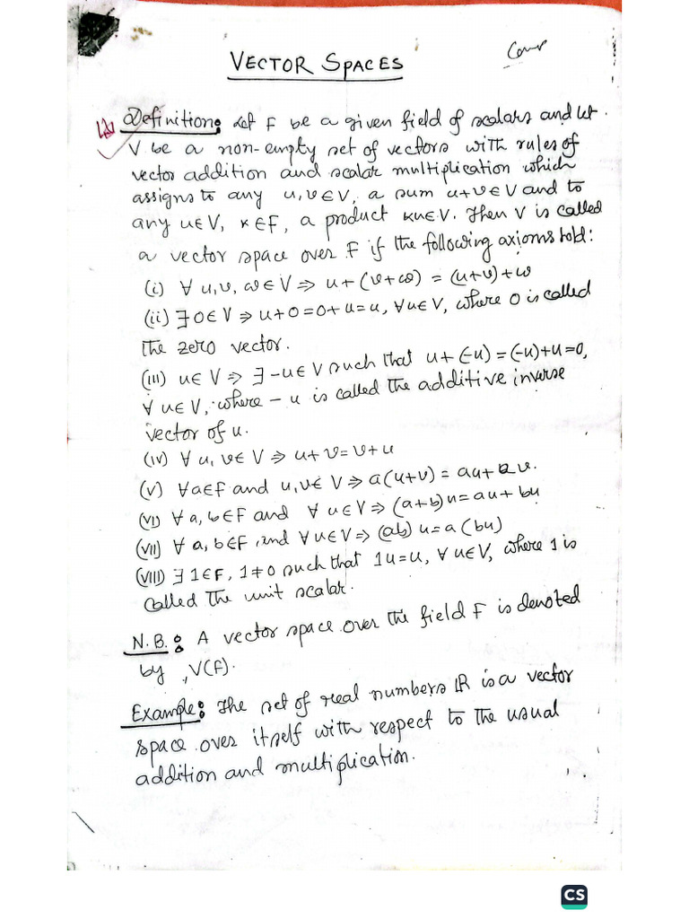 Vector Spaces | PDF