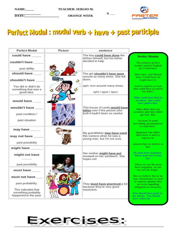 Past Modals Theory | PDF