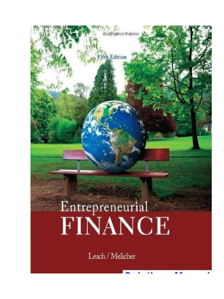 Entrepreneurial Finance 5th Edition Leach Solutions Manual | PDF