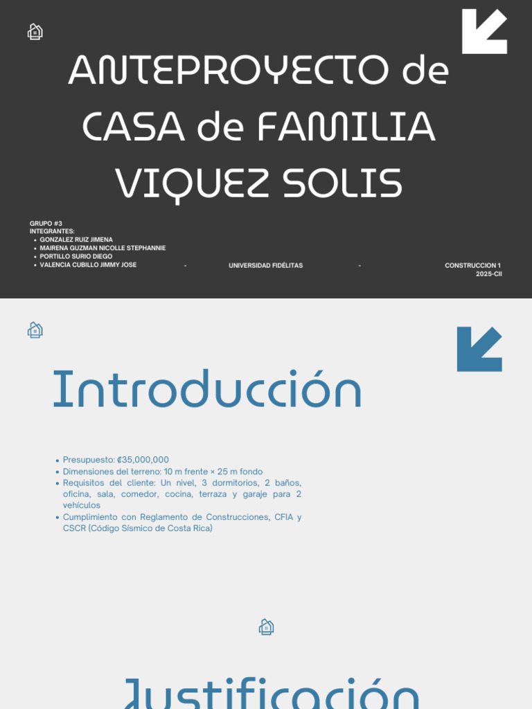 Presentacion Proyecto Final Construccion 1 | PDF | Presupuesto