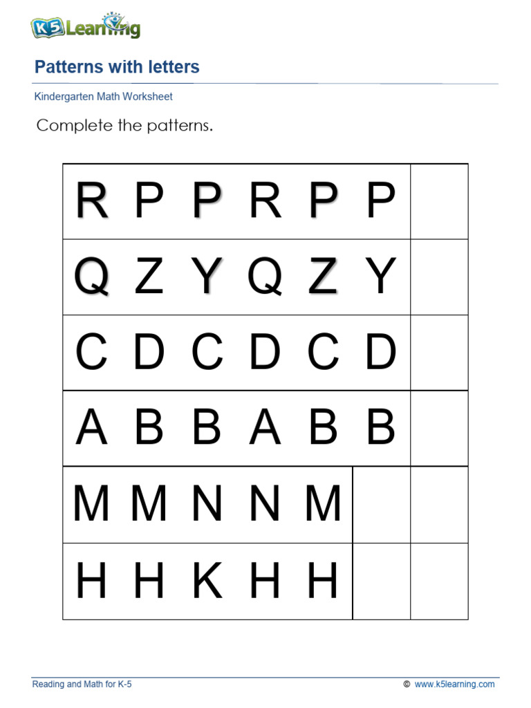Patterns Letters b | PDF