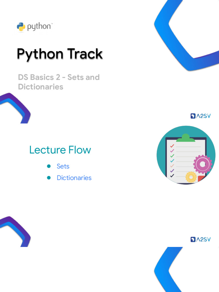 A2SV Remote G7 Python Track DS Basics 2 Sets and Dictionaries | PDF ...
