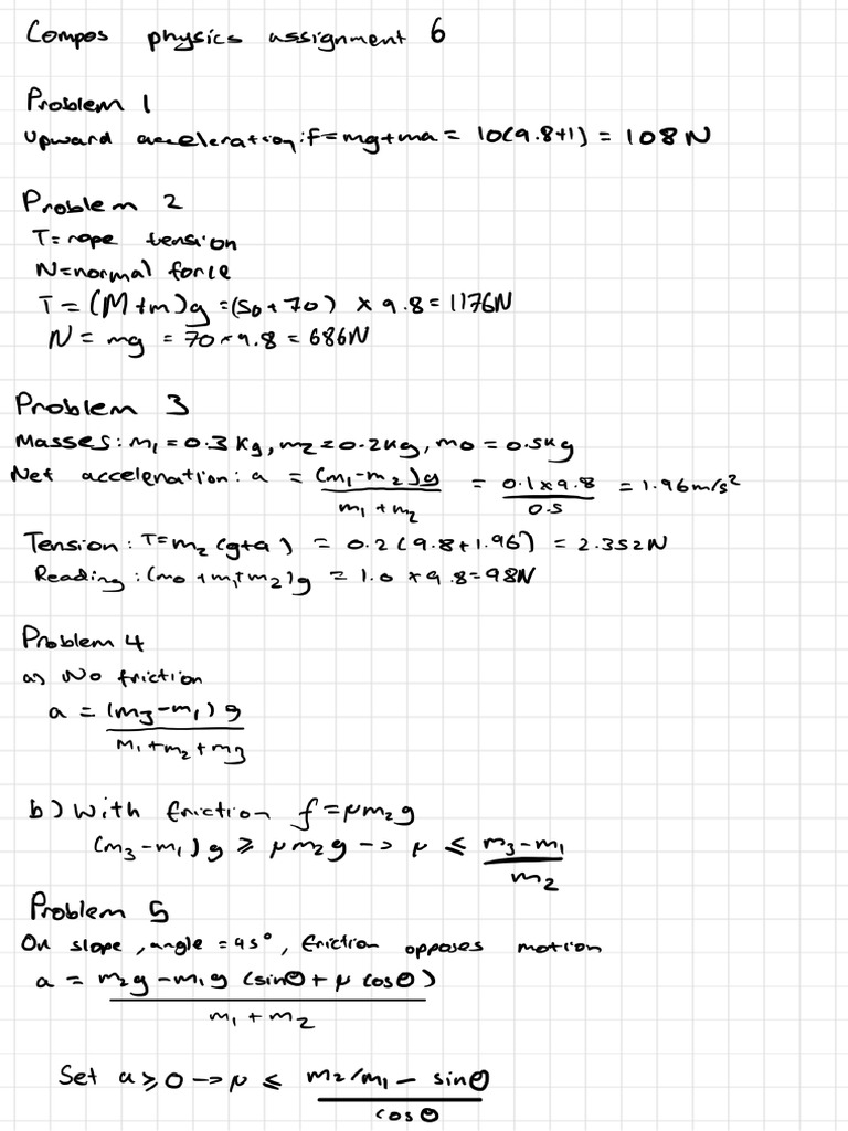 Compos Physics Assignment 6 | PDF