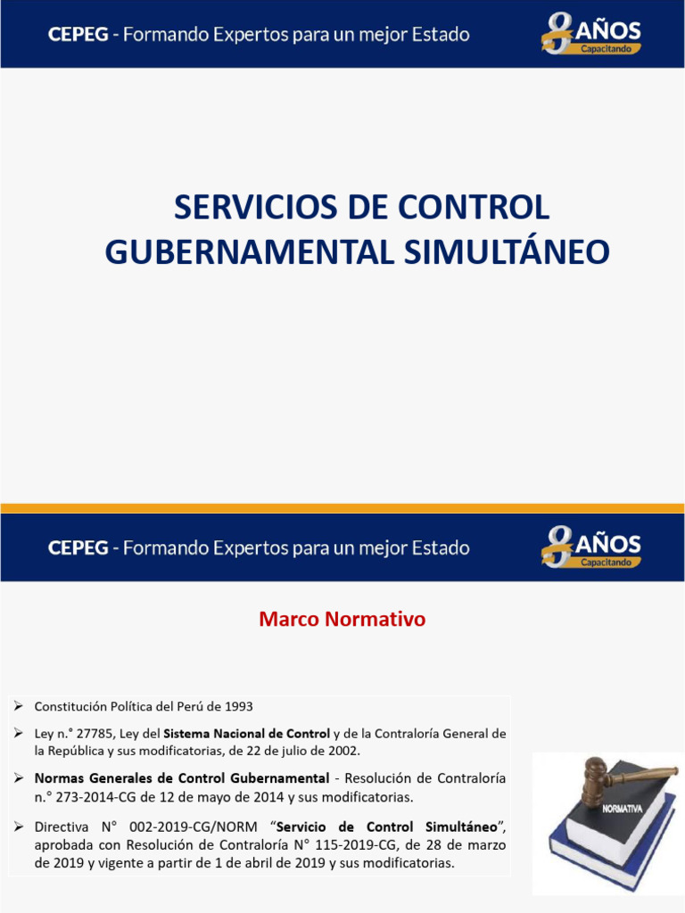 SESIÓN 03 SERVICIOS DE CONTROL GUBERNAMENTAL SIMULTÁNEO | PDF ...