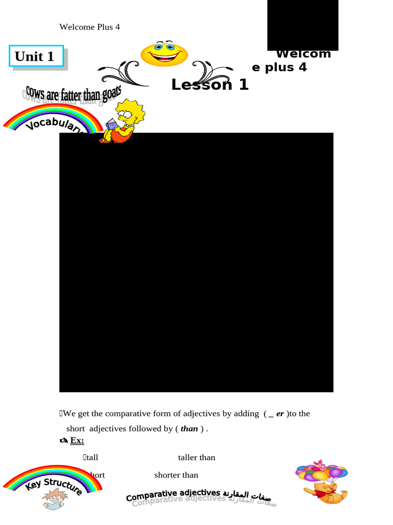 Welcome Plus 4 | PDF | Adjective
