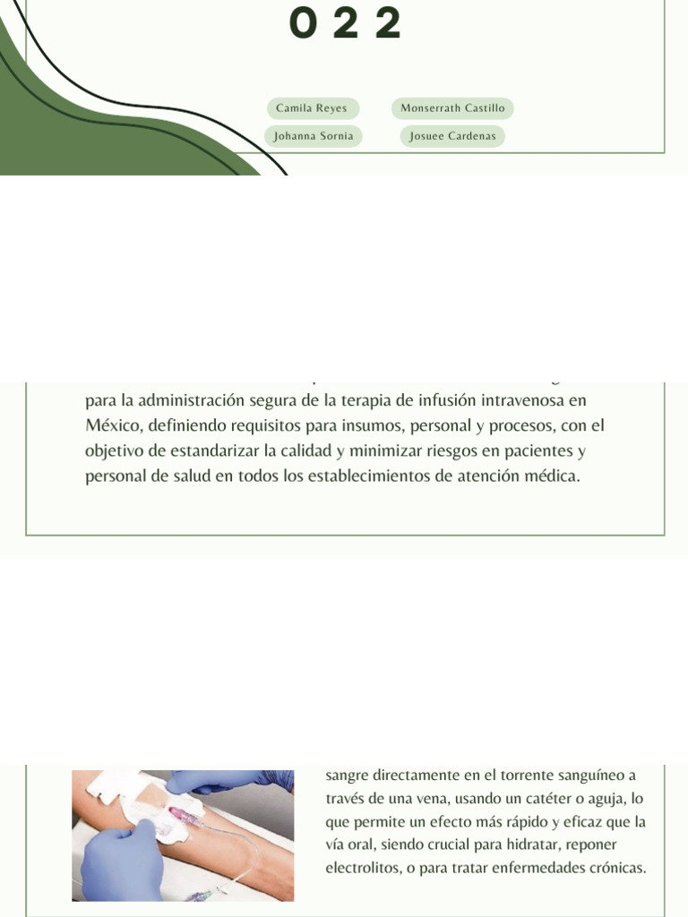 Nom 022 | PDF | Terapia intravenosa | Sistema inmune