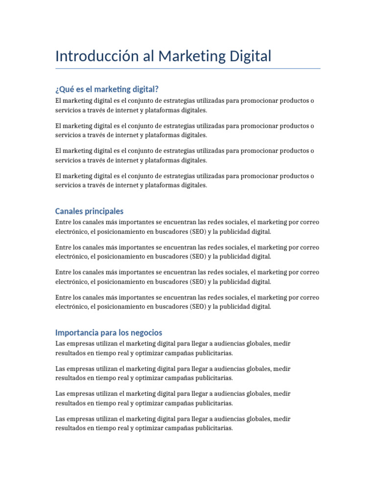 Introduccion Al Marketing Digital | PDF | Publicidad digital | Marketing