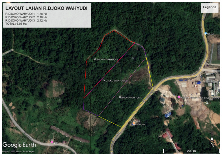 Layout Lahan R Djoko Wahyudi | PDF