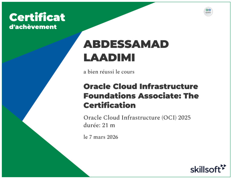 Oracle Cloud Infrastructure Foundations Associate - The Certification | PDF
