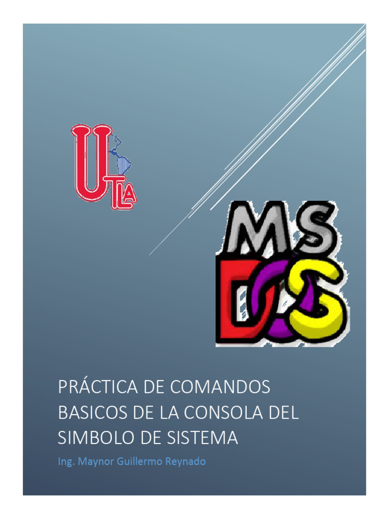 Comandos en Msdos | PDF | Archivo de computadora | Familias de sistemas ...