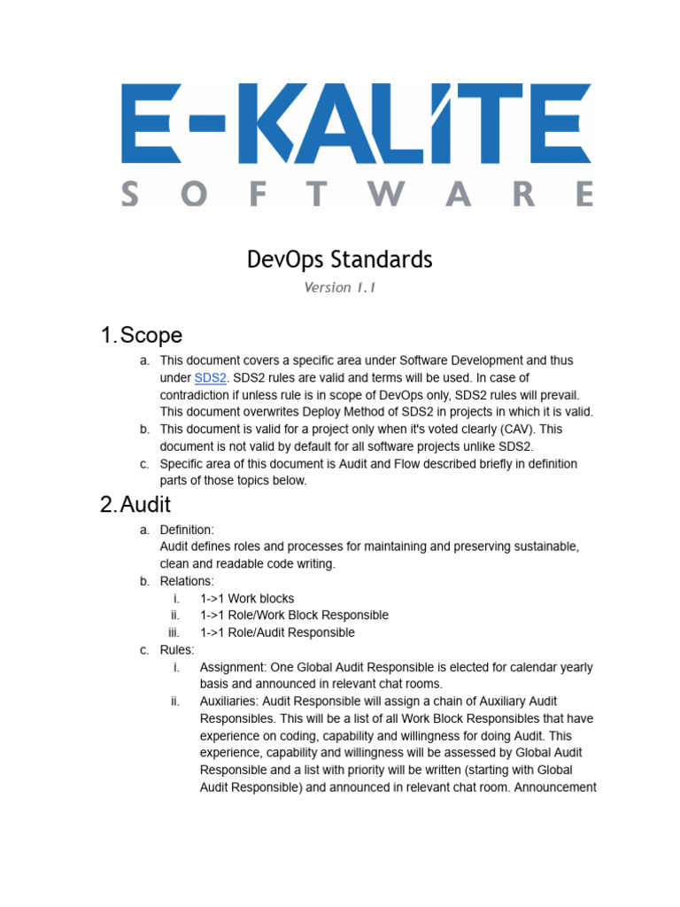 4 DevOps Standards | PDF | Computer Programming | Software Development