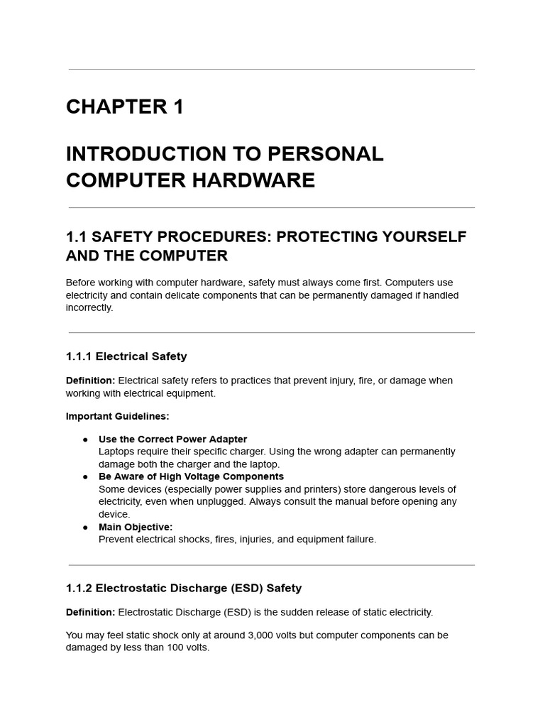 Chapter 1 | PDF | Random Access Memory | Computer Data Storage