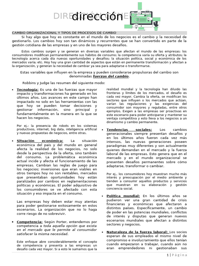 RESUMEN DIRECCION GENERAL MODULO 3 Y 4 | PDF | Business | Gobierno ...