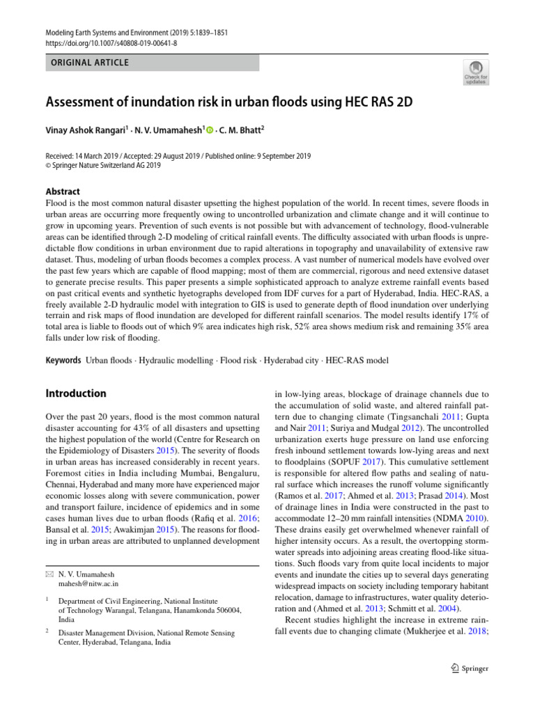 s40808-019-00641-8 | PDF | Flood | Rain