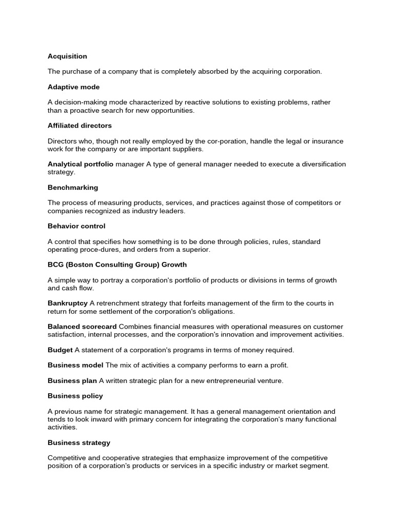 1 | PDF | Strategic Management | Marketing Strategy
