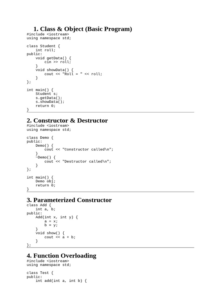 OOSD Imp Program | PDF | Namespace | Control Flow