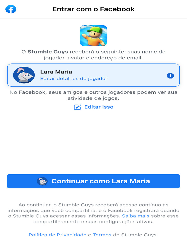 Entrar Com o Facebook Gaming | PDF