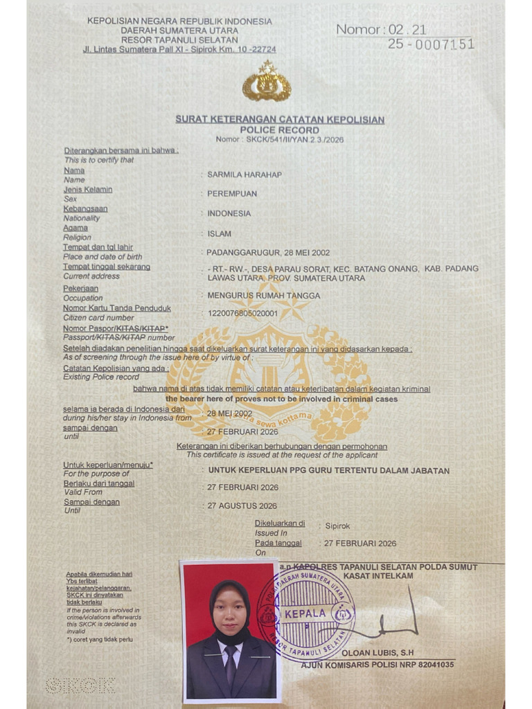 Scan SKCK | PDF