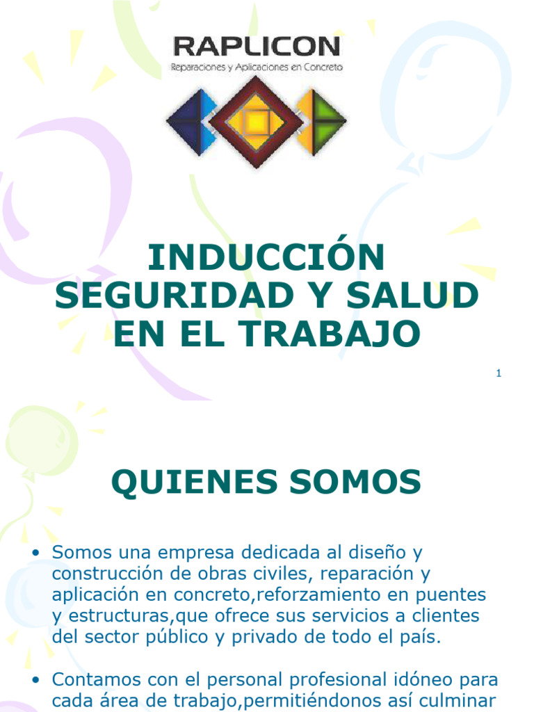 Inducción en Seguridad y Salud en El Trabajo | PDF
