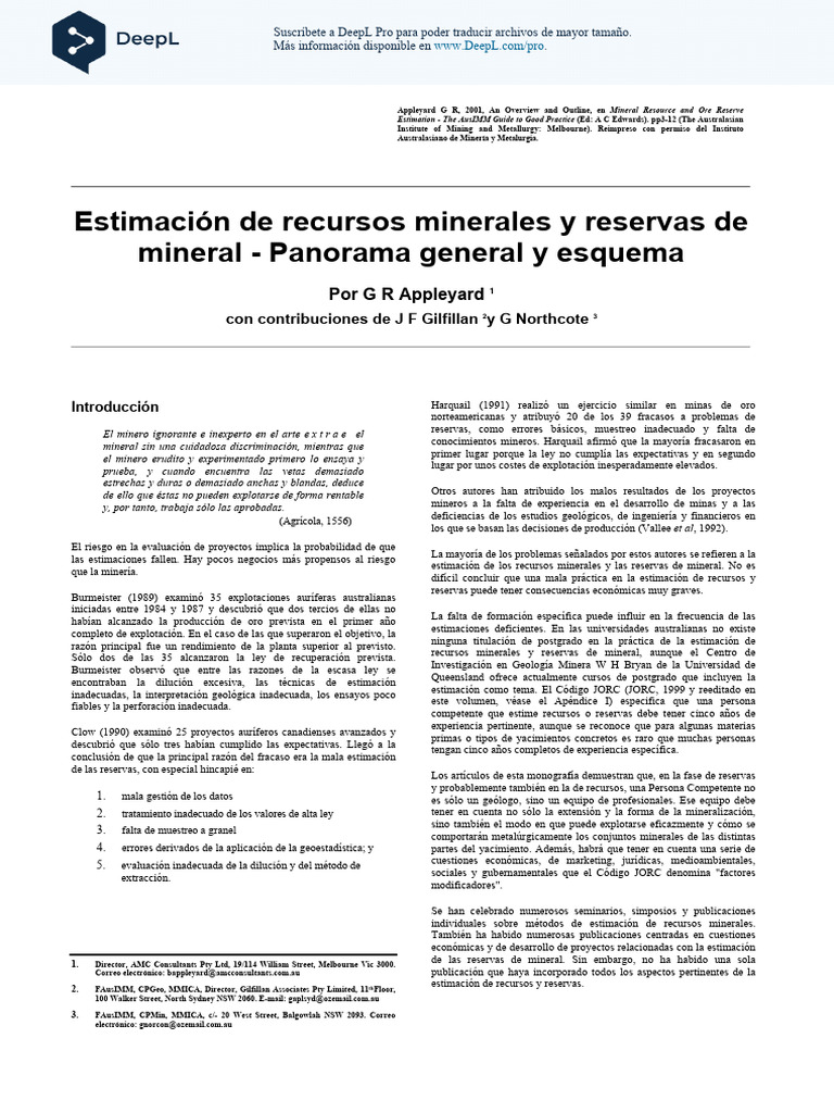 Grupo - 5 - Mineral - Resource - and - Ore - Reserve - Estimation ...