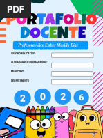 Formato de Portafolio Docente 2026 | PDF | Evaluación | Plan de estudios