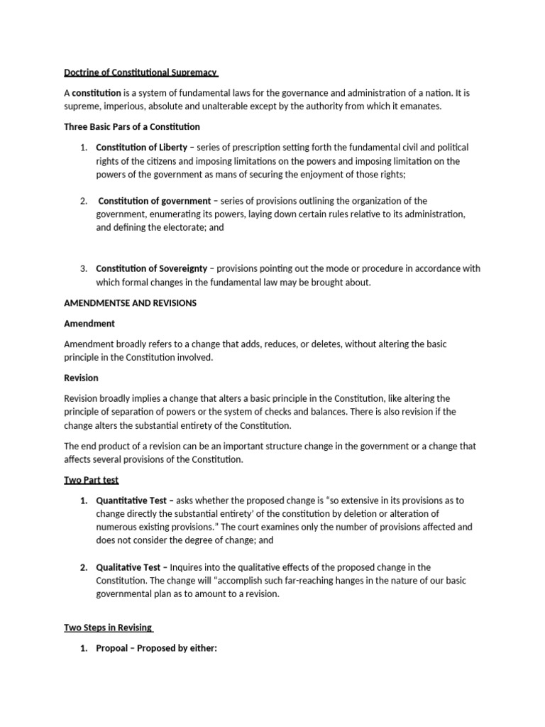 Political Law Reviewer by RM | PDF | Constitutional Amendment ...
