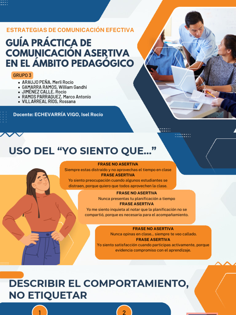 GRUPO 3 - ESTRATEGIAS DE COMUNICACIÓN EFECTIVA | PDF | Modificación de ...