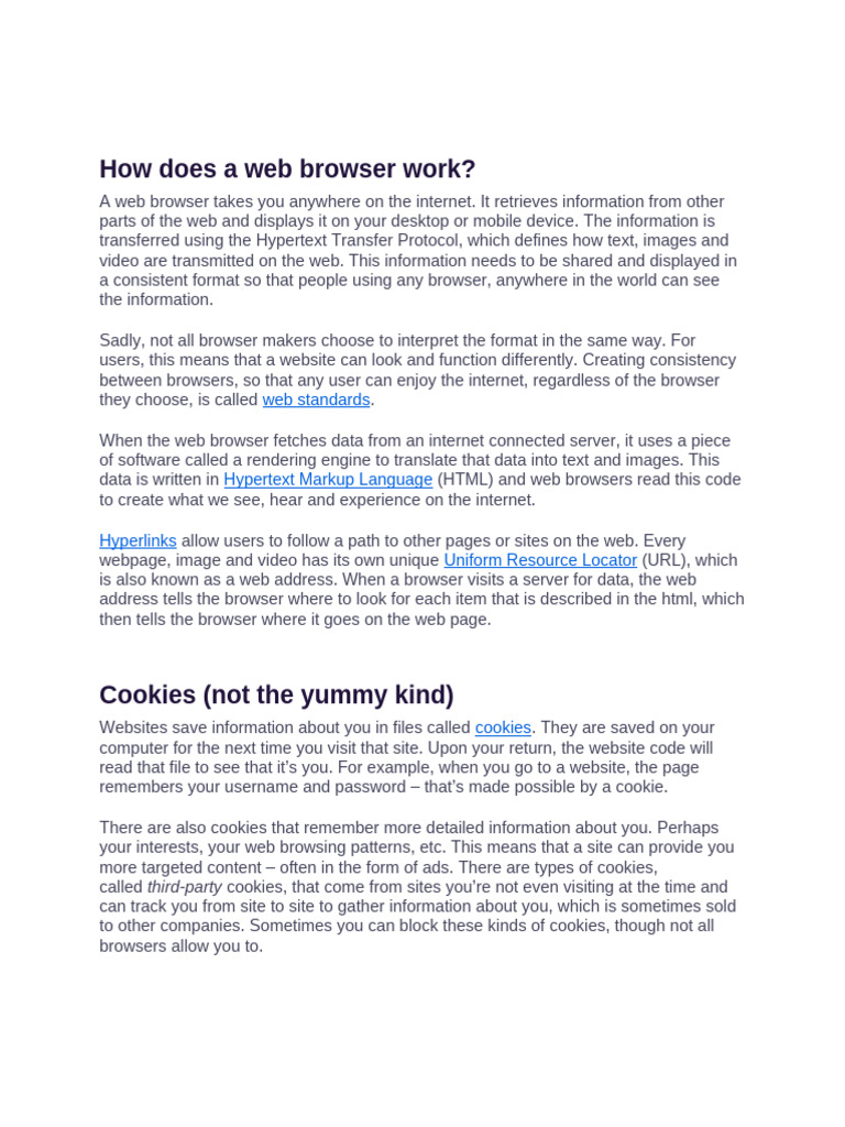 How Does a Web Browser Work | PDF