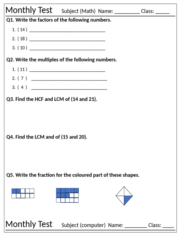 math test 2 | PDF