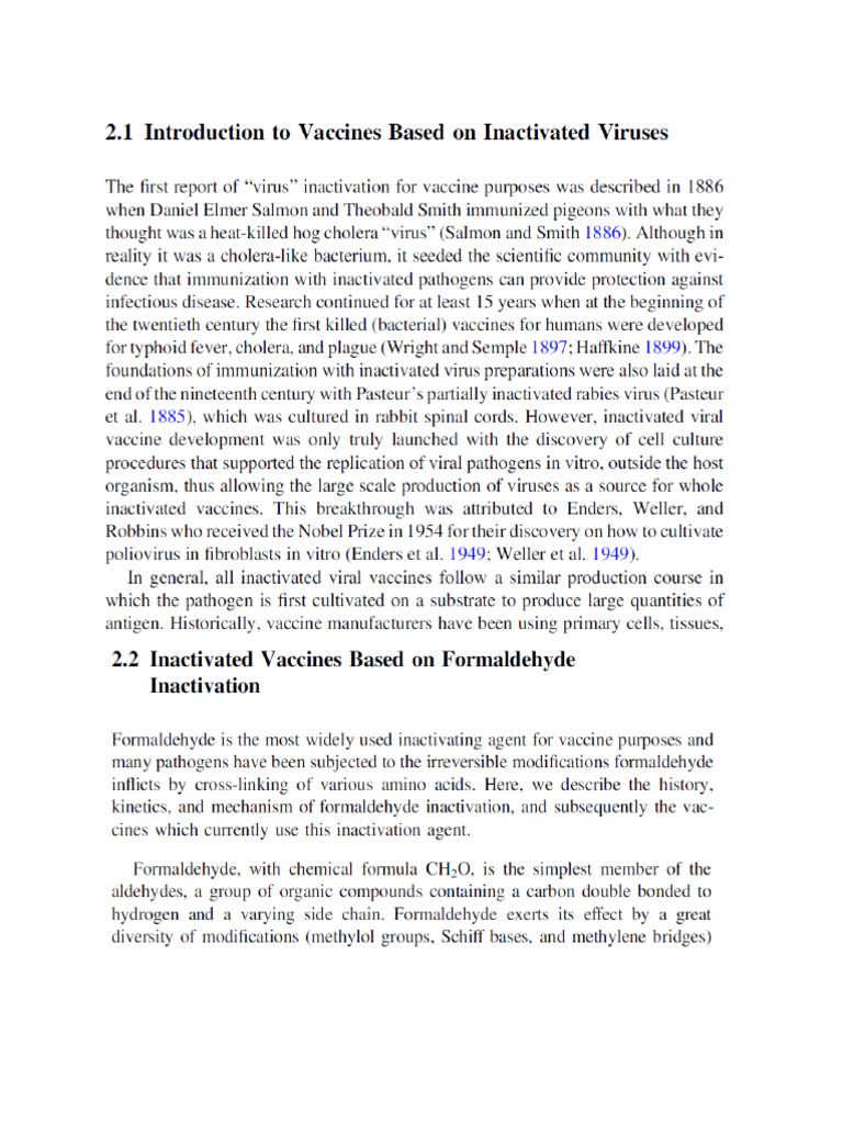 Lectuer Inactivated Vaccines | PDF