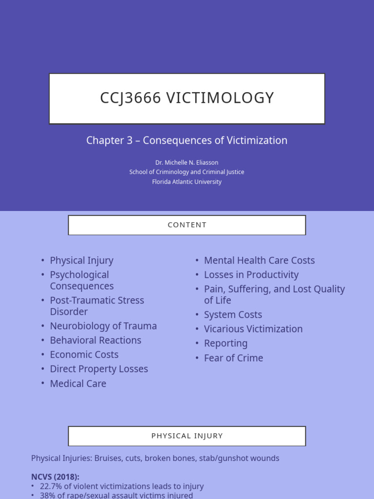 Chapter 3 Power Point - Tagged ccj 3666 Victmology Course | PDF ...