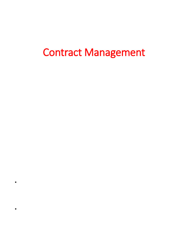 Lecture 10. Contract Management | PDF | Breach Of Contract | Insurance