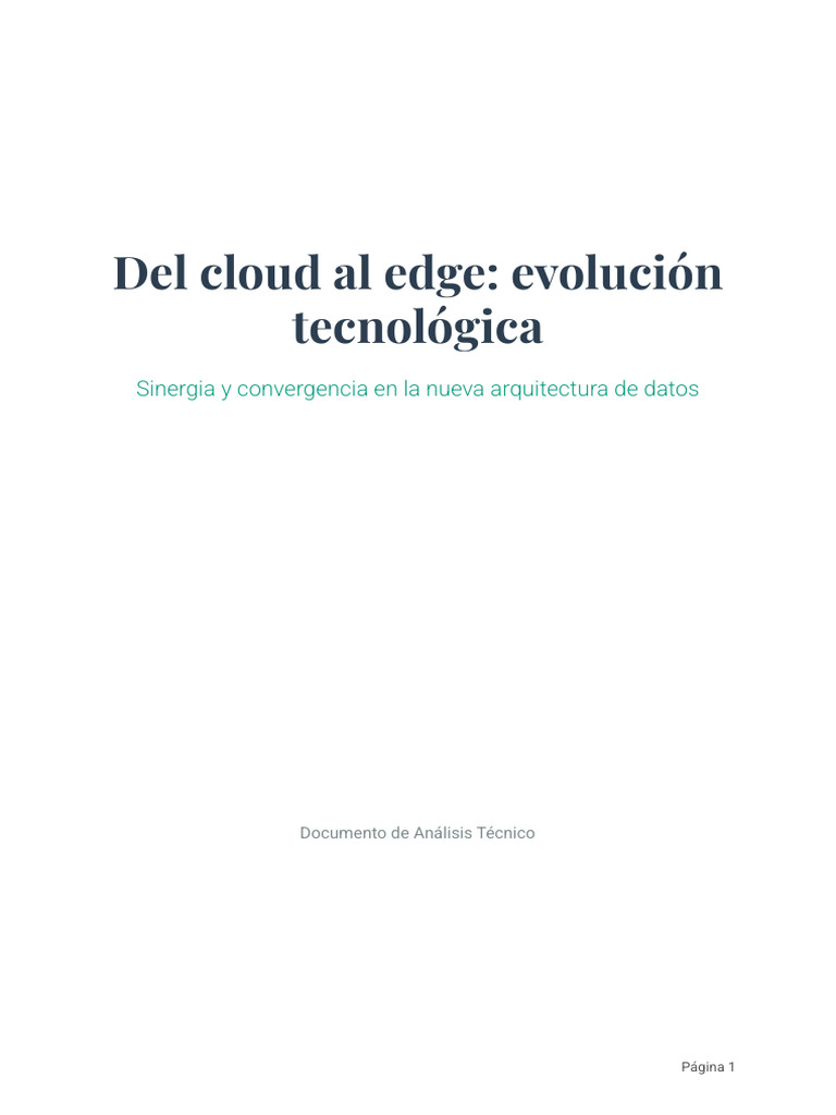 Evolucion Cloud A Edge | PDF | Computación en la nube | Internet de las ...
