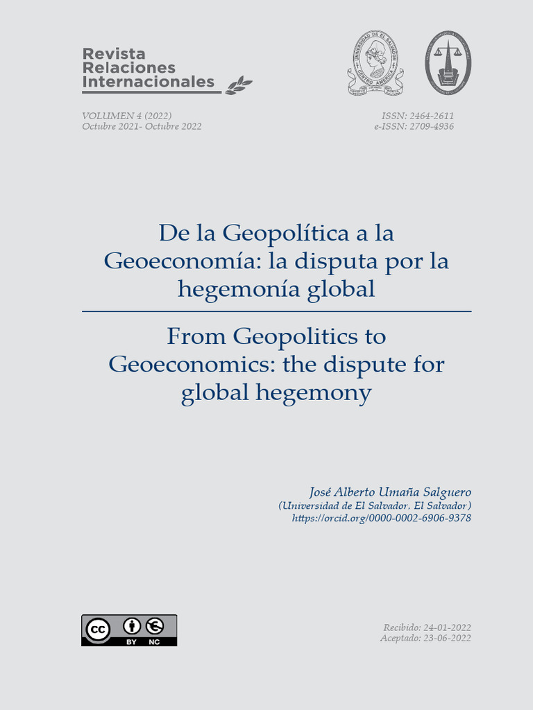 de La Geopolítica A La Geoeconomía | PDF | Geopolítica | Relaciones ...