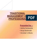 Traditional Management or Professional
