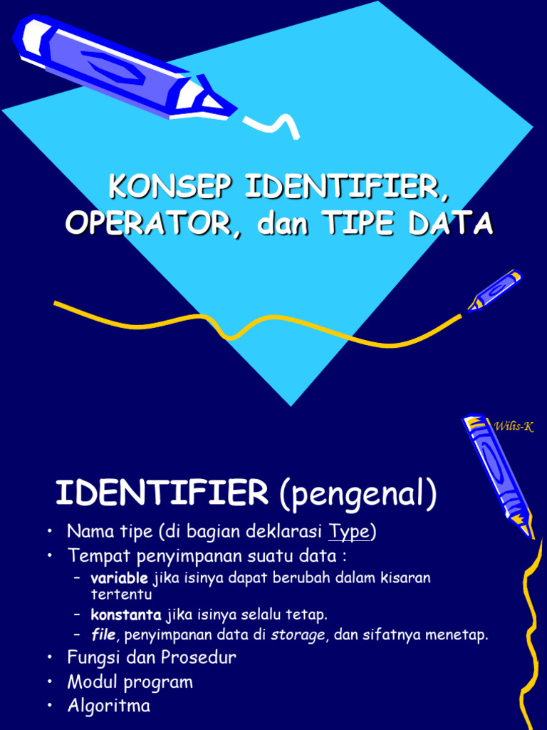 3 Konsep Identifier, Operator, Dan Tipe Data (Materi 3) | PDF