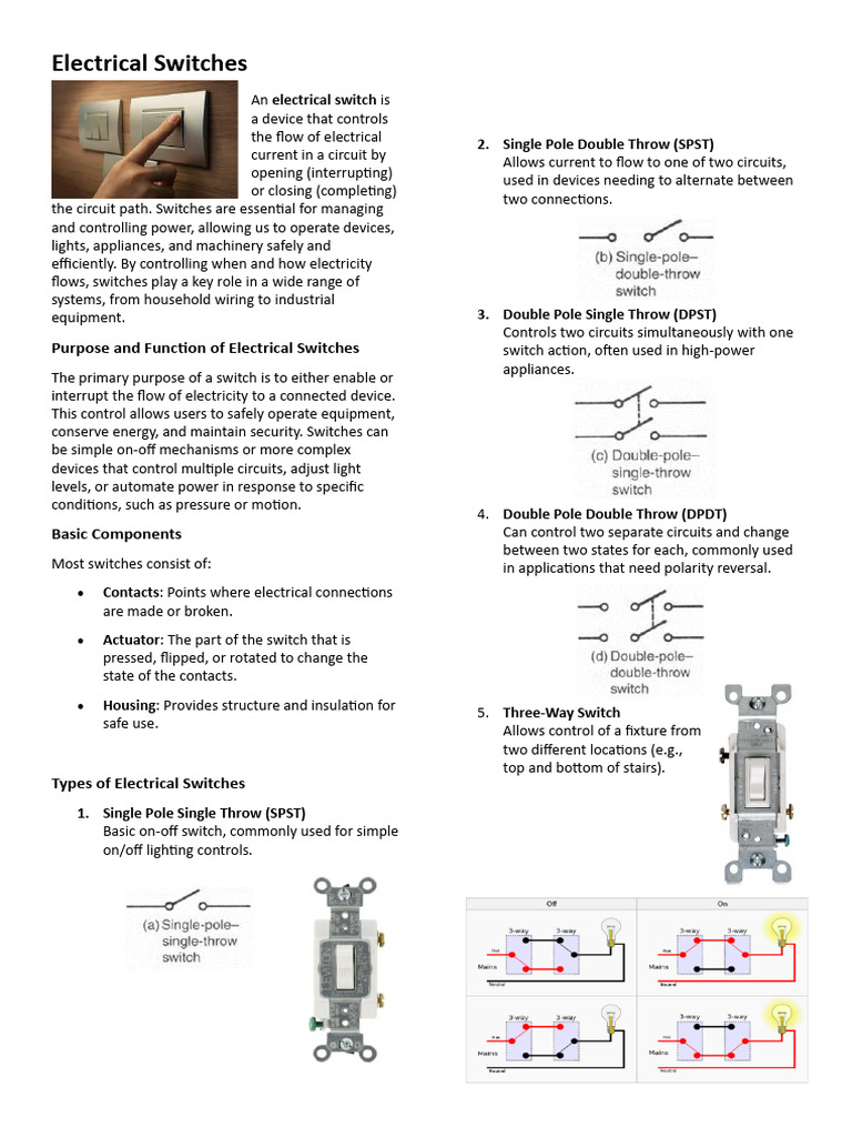 q2 Lesson 2 Switches | PDF | Switch | Electrical Engineering