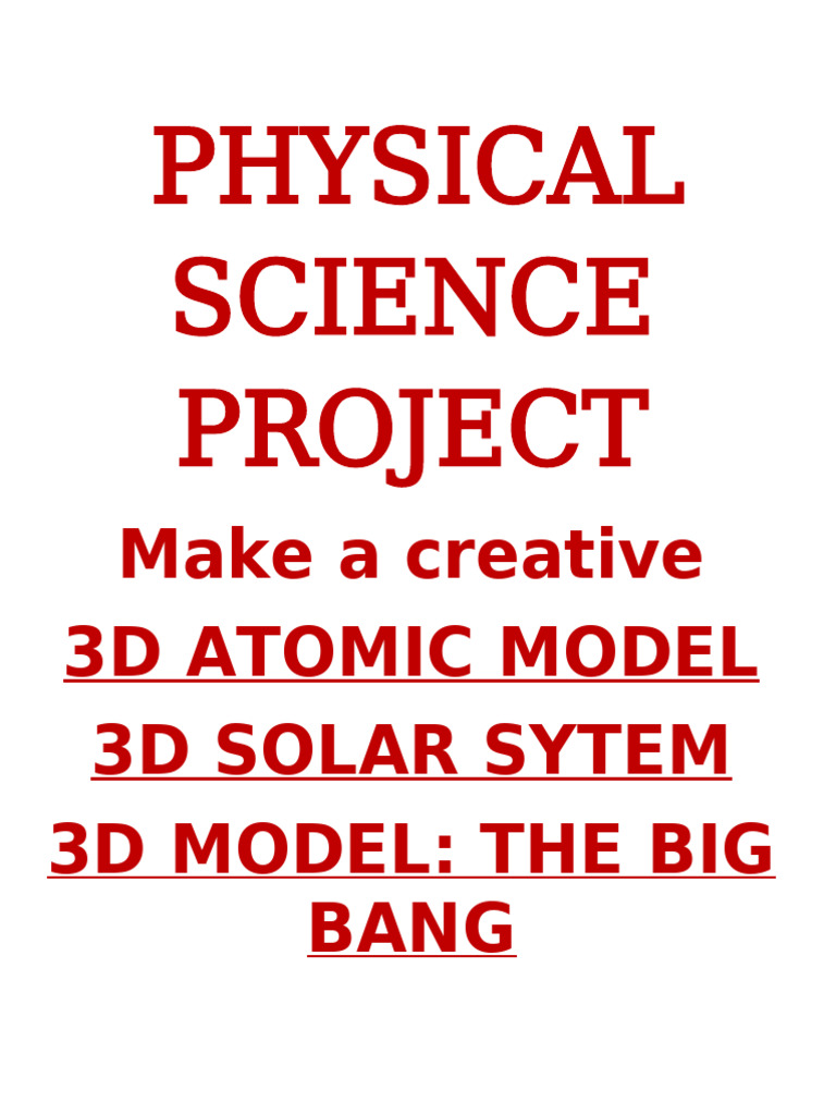 Physical Science Project | PDF