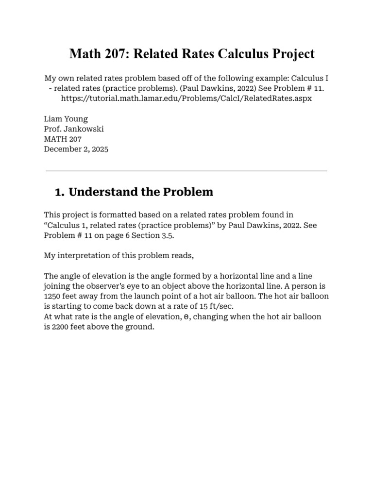 Calc Project Final | PDF | Derivative | Equations