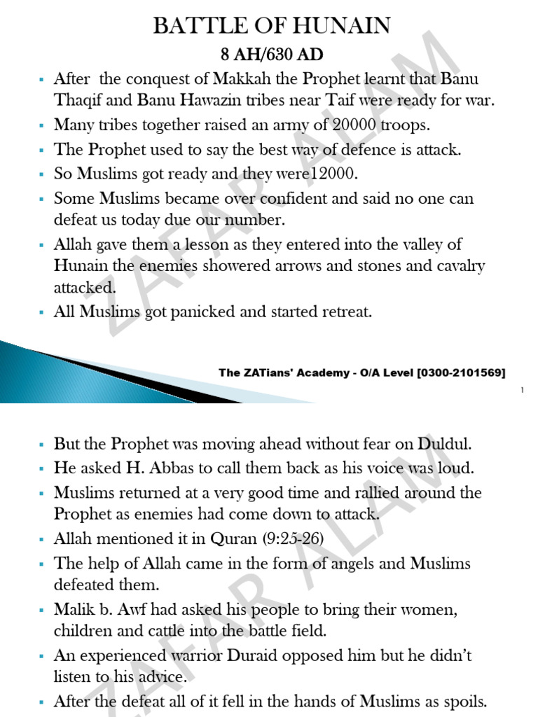 20. Battle of Hunain | PDF | Muhammad | Life Of Muhammad